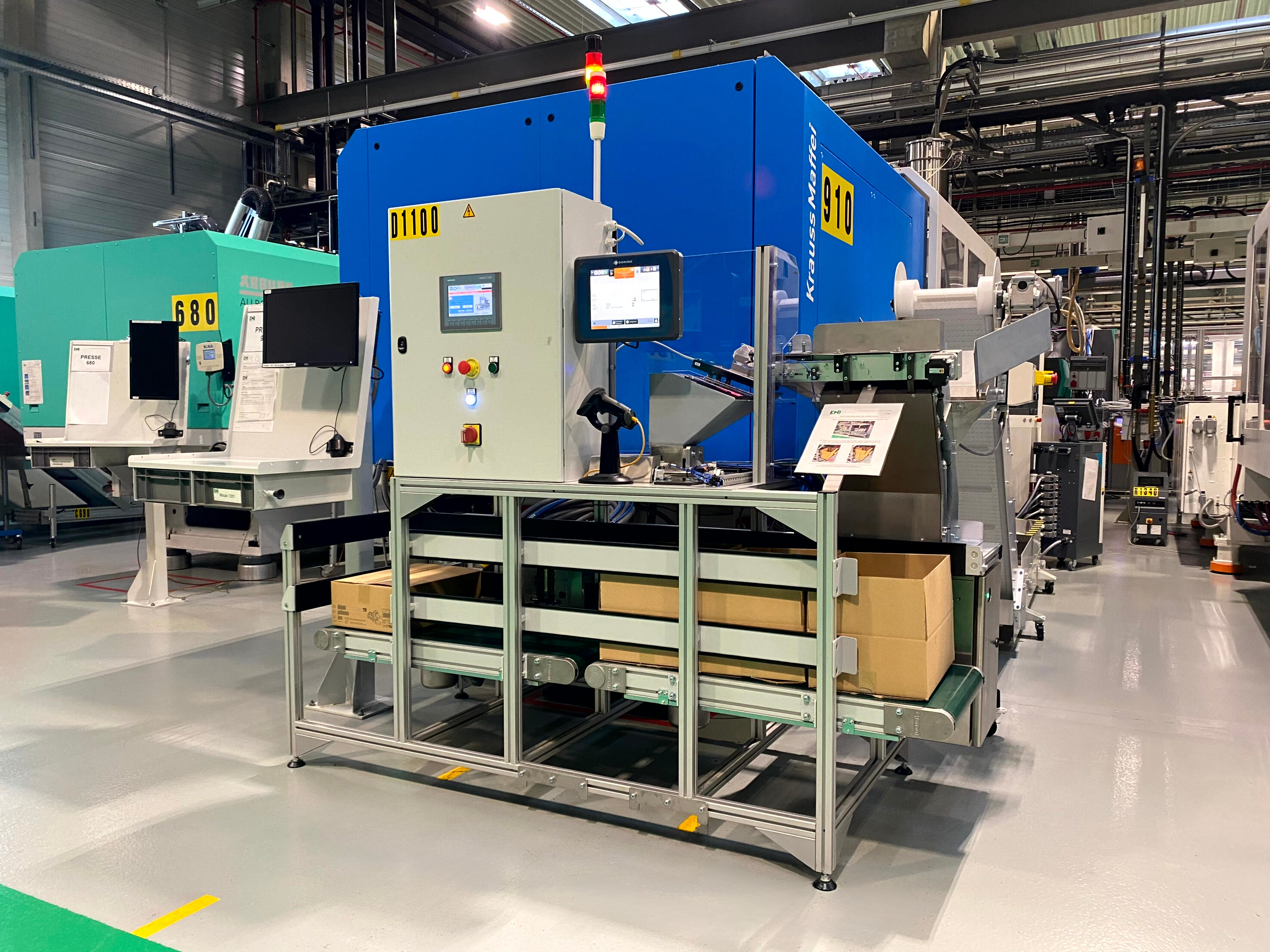 Machine marquage carton