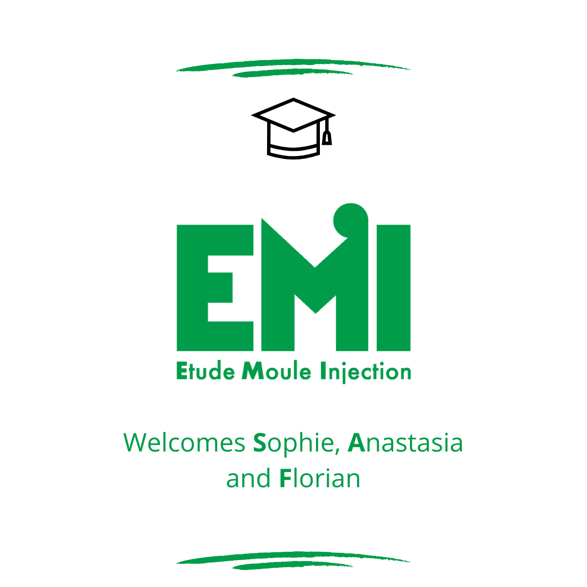 New apprentices and students at EMI